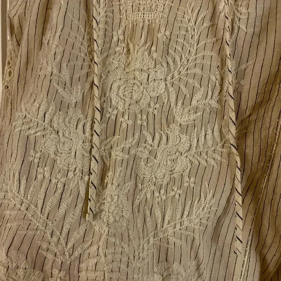 Johnny Was Ivory Marrakesh Embroidered Blouse - Picture 6 of 11
